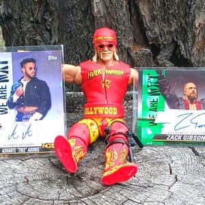 WWE Trading Cards Zack Gibson AND SHANTE The ADONIS Authentic Autographed NXT